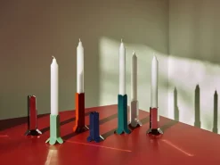 Best HAY Candelabro Arcs 13 cm, Red Rojo