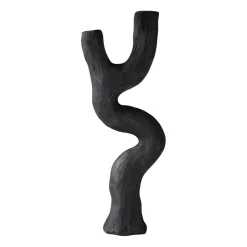 New Mette Ditmer Candelabro Art piece 41 cm, Black Negro