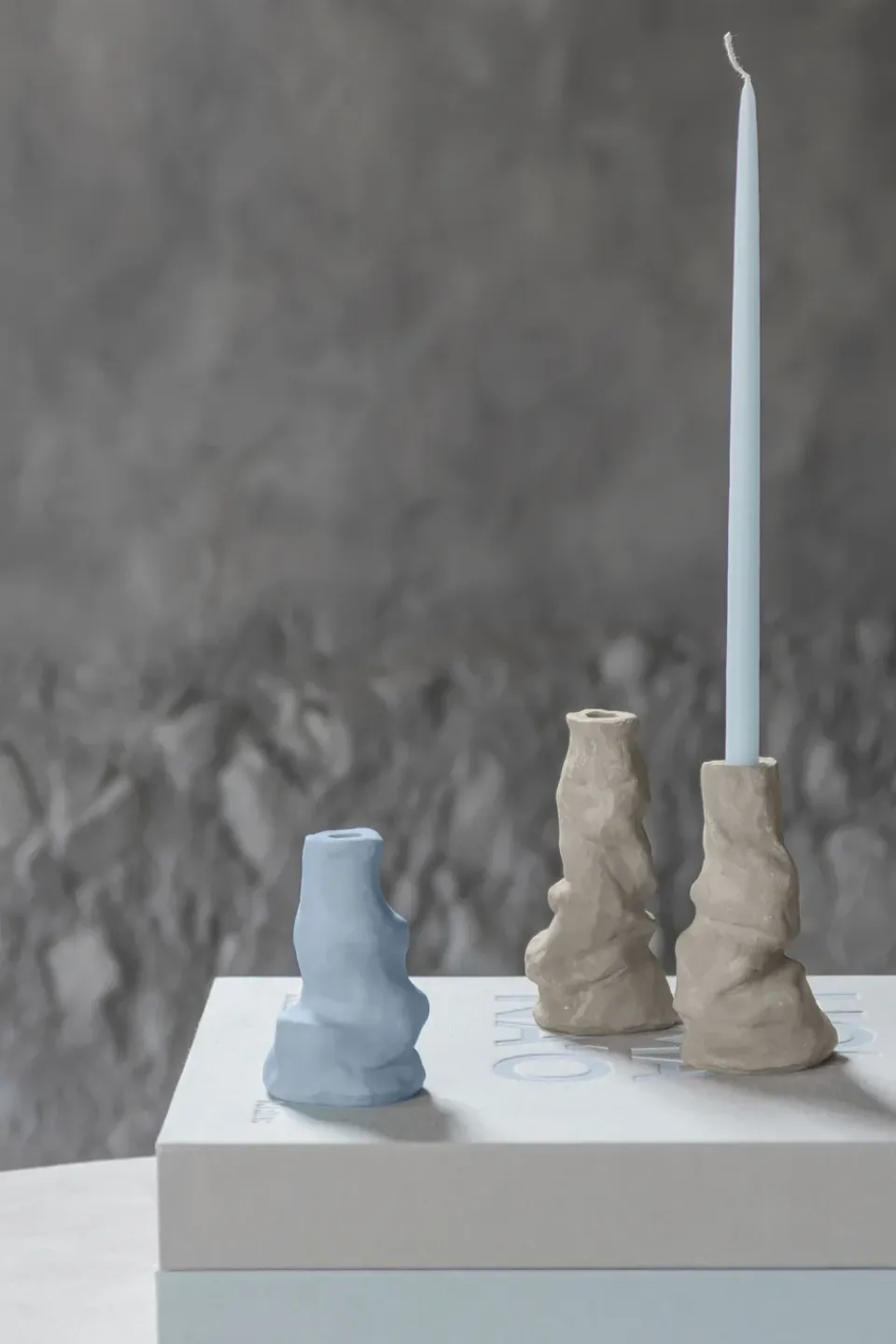 Sale Mette Ditmer Candelabro Art Piece Liquid large, Sand Beige