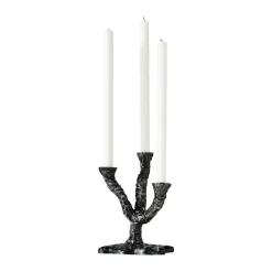Best MUUBS Candelabro Ava 22 cm, Gris antiguo PlateadoGris