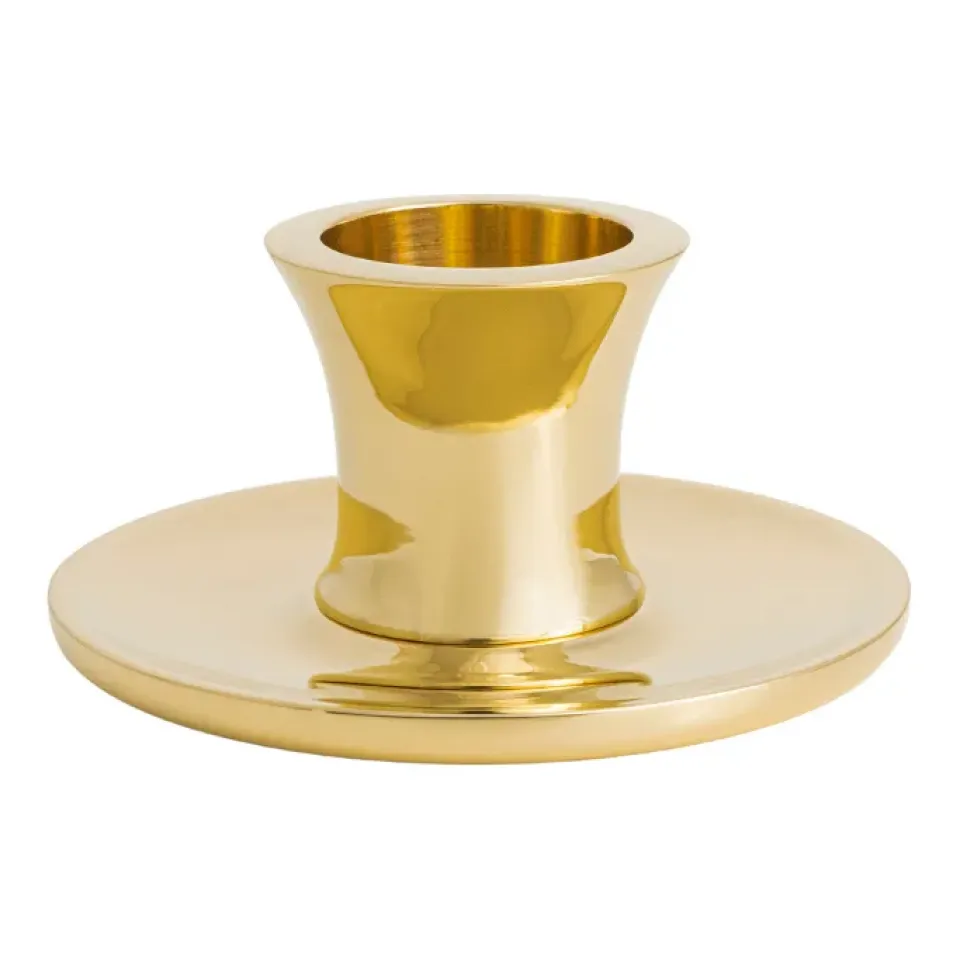 Clearance Hilke Collection Candelabro Basso bajo, latón macizo Color dorado