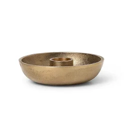 Hot Ferm Living Candelabro Bowl Ø10 cm, latón Color dorado