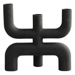 101 Copenhagen Candelabro Cobra 25x25 cm, Black Negro