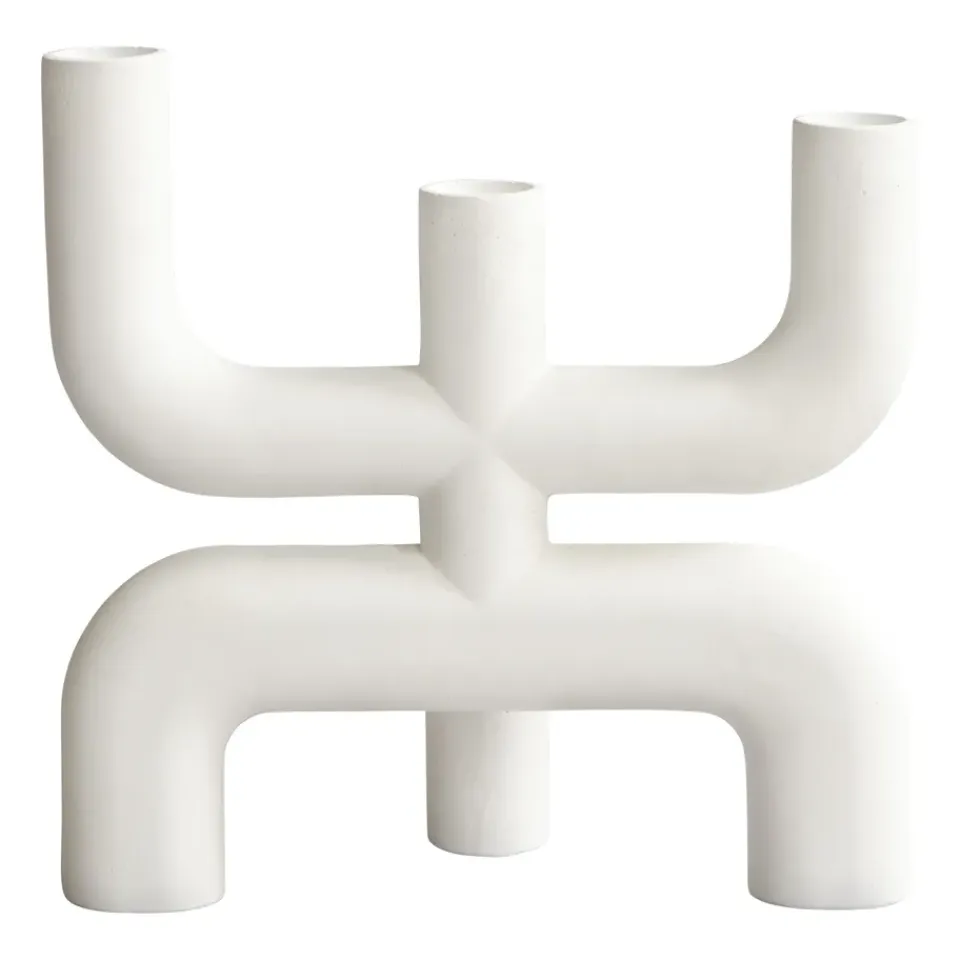 Discount 101 Copenhagen Candelabro Cobra 25x25 cm, Bone White Blanco