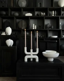Discount 101 Copenhagen Candelabro Cobra 25x25 cm, Bone White Blanco