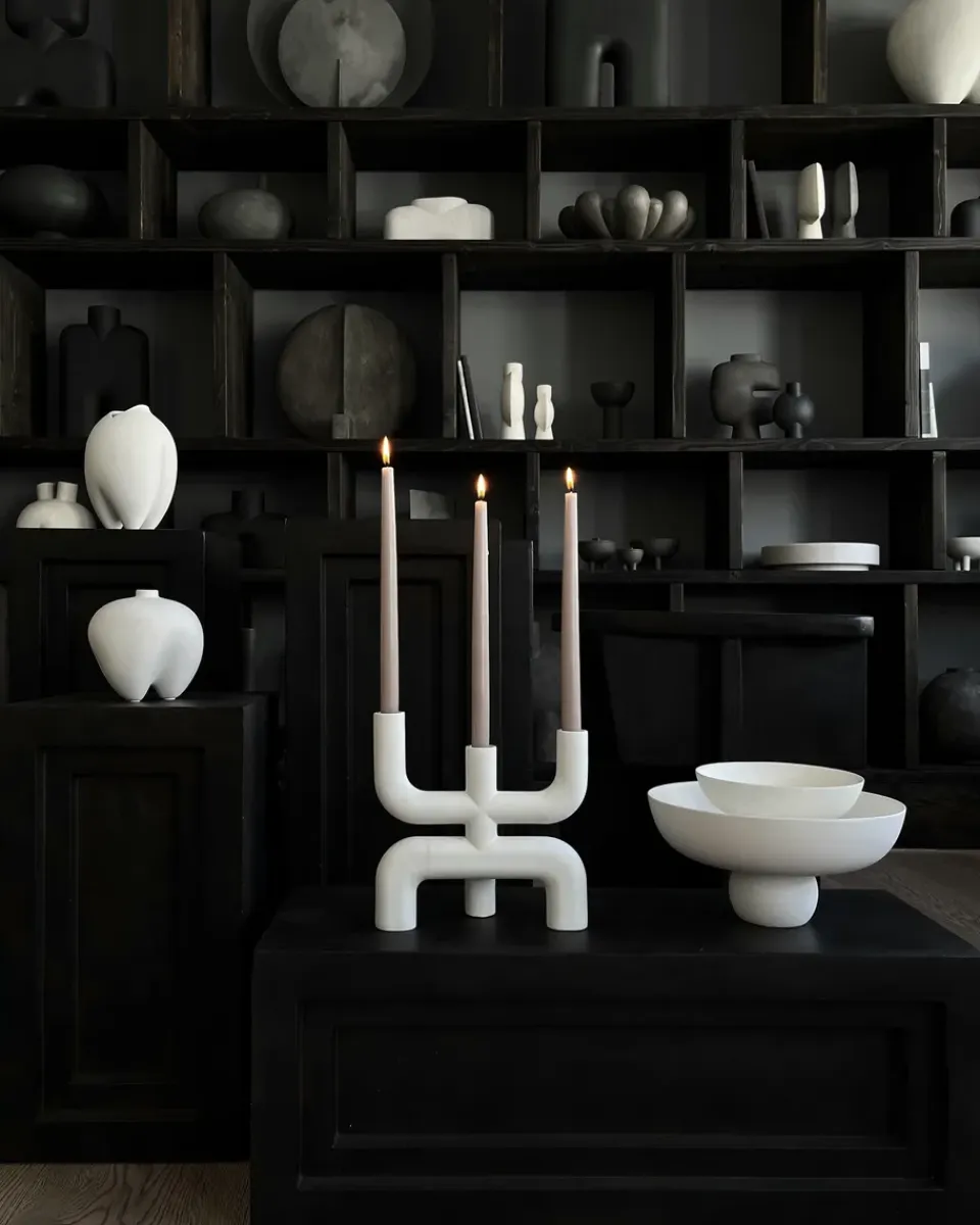 Discount 101 Copenhagen Candelabro Cobra 25x25 cm, Bone White Blanco