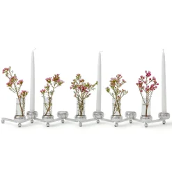 Clearance KLONG Candelabro Constella grande, aluminio Plateado