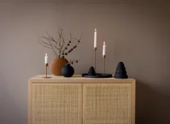 Best Cooee Design Candelabro Cooee 13 cm, Coconut Marrón