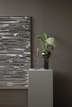 Discount Cooee Design Candelabro Curved 26 cm, Acero inoxidable Plateado