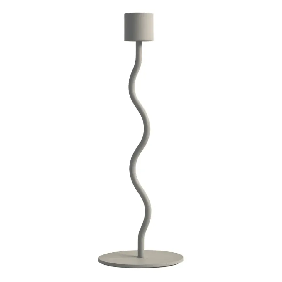 Hot Cooee Design Candelabro Curved 23 cm, Sand Beige