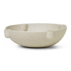 New Ferm Living Candelabro de Adviento Bowl cerámica large Ø27 cm, claro Gris