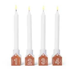 Online Kähler Candelabro de Adviento Gingerbread 4 piezas, Marrón