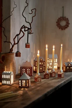 Online Kähler Candelabro de Adviento Gingerbread 4 piezas, Marrón