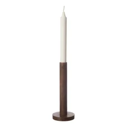 Hot ERNST Candelabro de madera 20 cm, oscuro Marrón