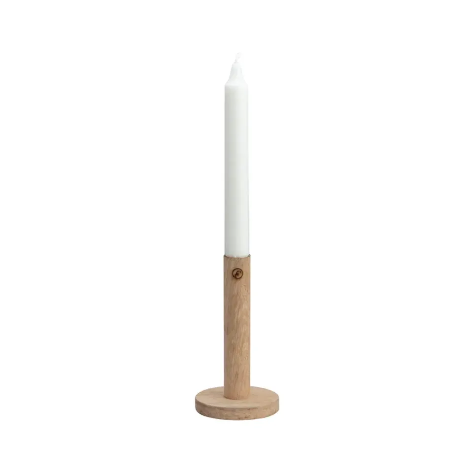 Outlet ERNST Candelabro de madera 15 cm, natural Beige