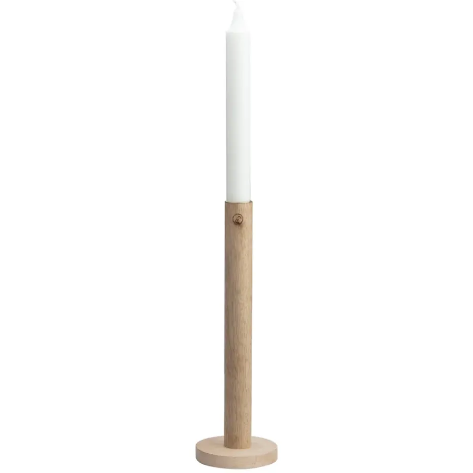 Best ERNST Candelabro de madera 25 cm, natural Beige