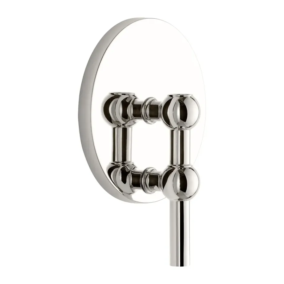 Online STOFF Candelabro de pared Nagel, Chrome Plateado