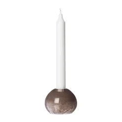 Discount ERNST Candelabro de vidrio Ø7,5 cm, Marrón
