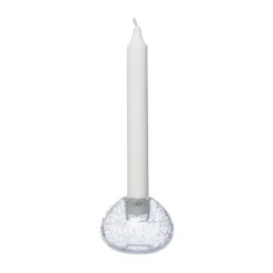 Sale ERNST Candelabro de vidrio Ø7,5 cm, Burbujas Transparente