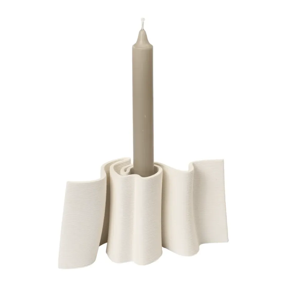 Online Ferm Living Candelabro Dedali, Off-white Blanco