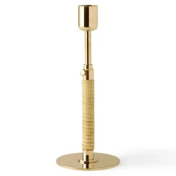 Audo Copenhagen Candelabro Duca, latón brillante Color dorado