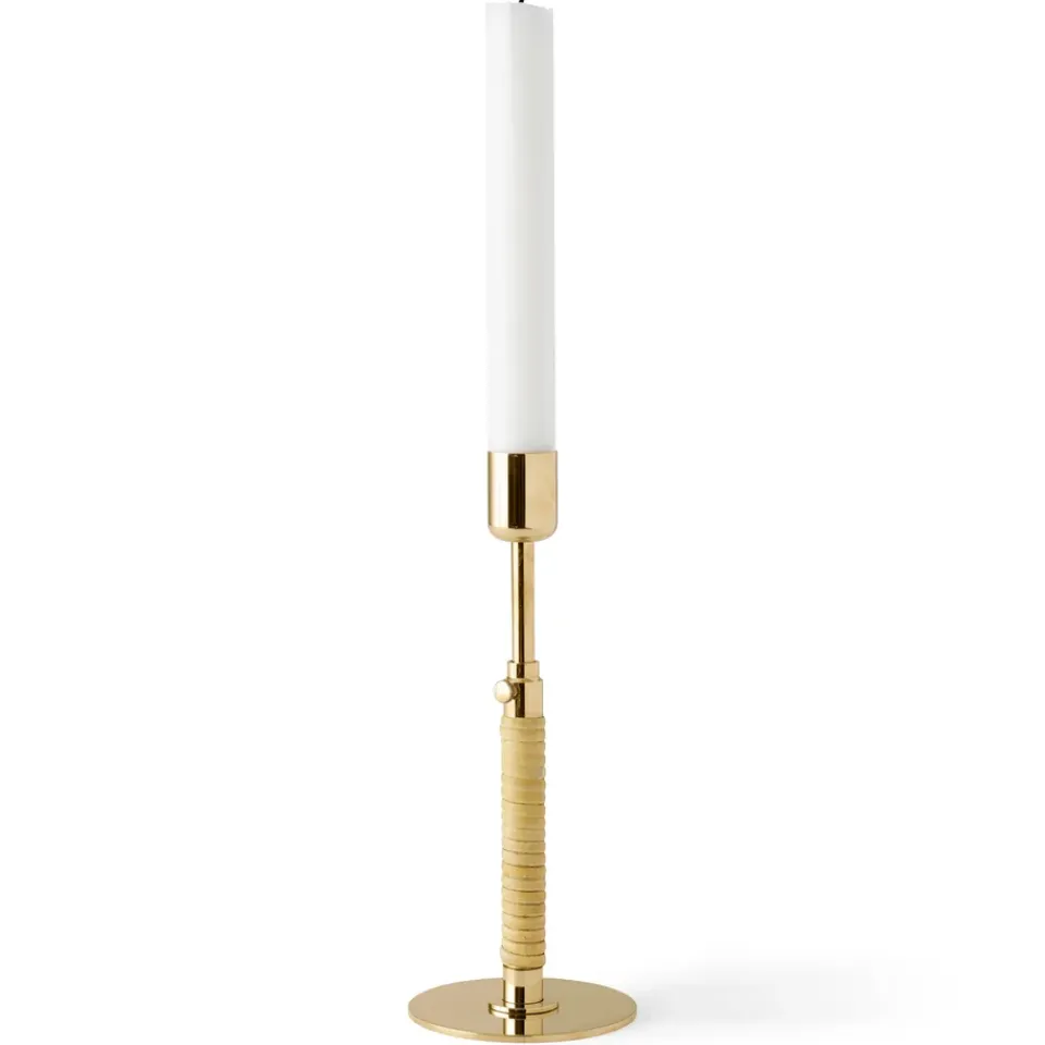 Audo Copenhagen Candelabro Duca, latón brillante Color dorado