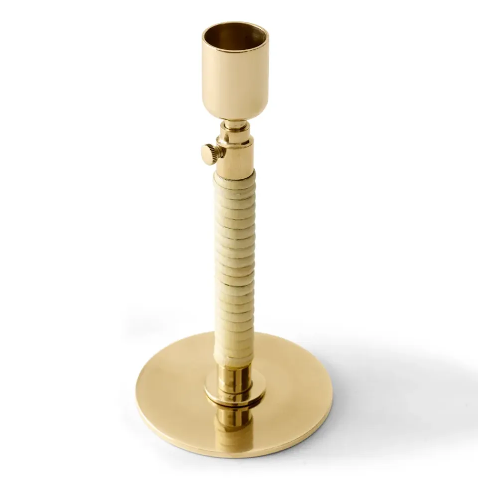 Audo Copenhagen Candelabro Duca, latón brillante Color dorado