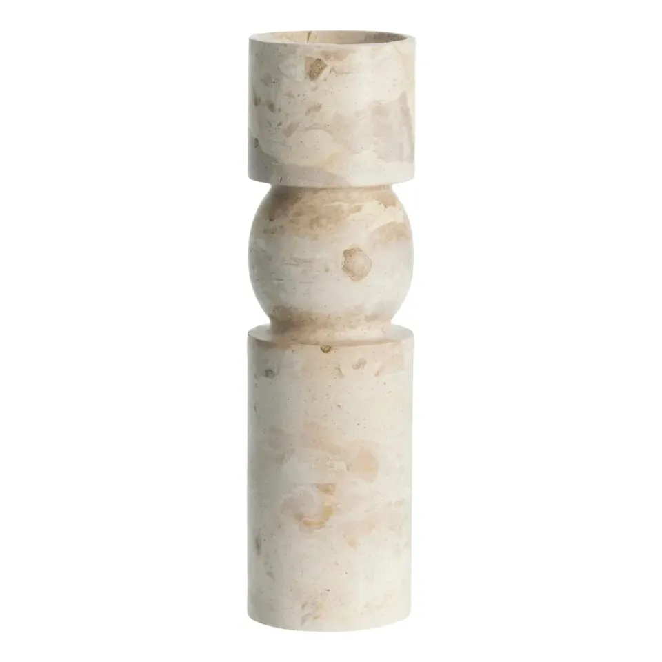 Clearance Lene Bjerre Candelabro Ellia 30 cm, Linen Beige