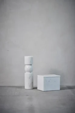 Lene Bjerre Candelabro Ellia 30 cm, White Blanco