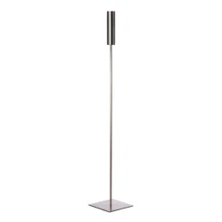 Clearance ERNST Candelabro 60 cm, metal cepillado Plateado
