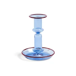 Outlet HAY Candelabro Flare mediano, Light blue-red Azul