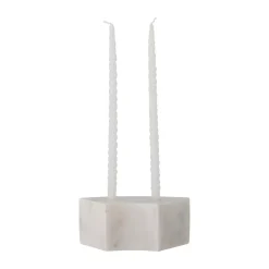 Discount Bloomingville Candelabro Florida 14,5x6x7,5 cm, White marble Blanco