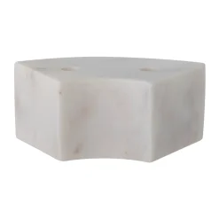 Discount Bloomingville Candelabro Florida 14,5x6x7,5 cm, White marble Blanco
