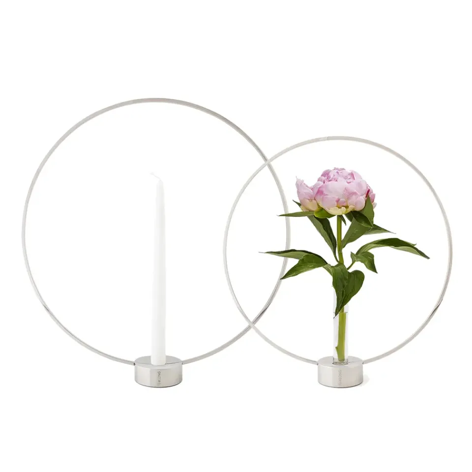 Clearance KLONG Candelabro Gloria pequeño, nickel Plateado