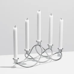 Sale Georg Jensen Candelabro Harmony, brillante Plateado