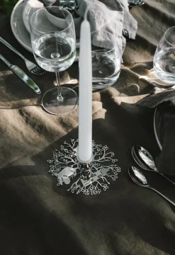 Sale Hilke Collection Candelabro Hilke X Mumin No.1, Latón niquelado Plateado