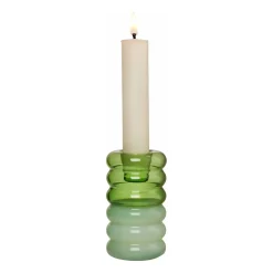 Clearance Design Letters Candelabro Hoop Ø3,5x9 cm, Green-milky green Verde