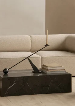 Clearance Audo Copenhagen Candelabro Interconnect 70 cm, Bronzed brass Plateado