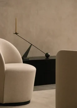 Clearance Audo Copenhagen Candelabro Interconnect 70 cm, Bronzed brass Plateado