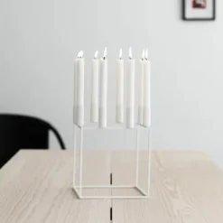 Discount Audo Copenhagen Candelabro Kubus 8, Blanco