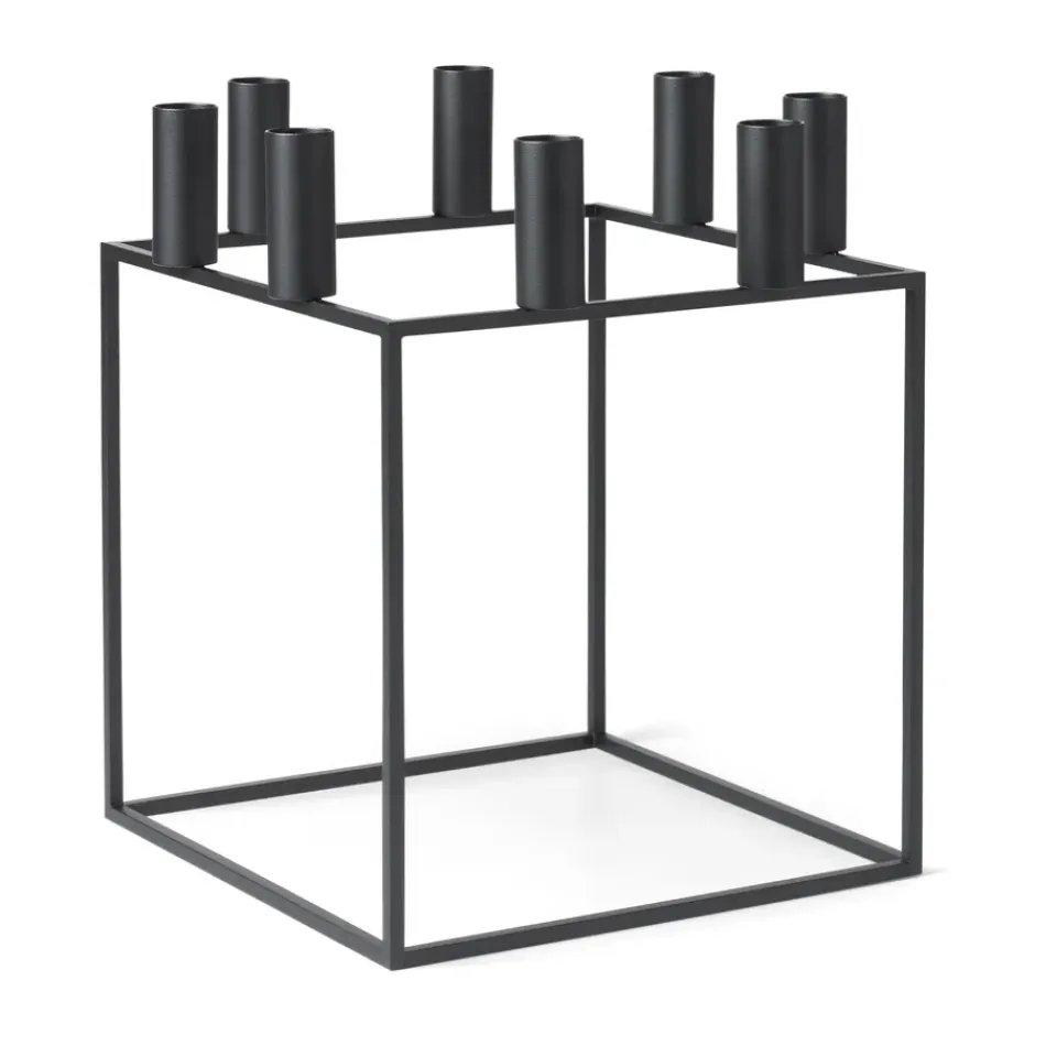 Hot Audo Copenhagen Candelabro Kubus 8, Negro