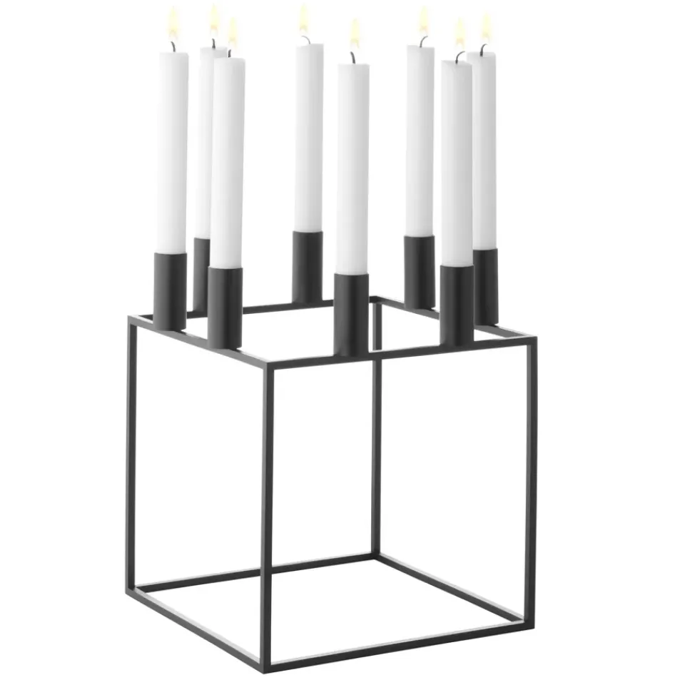 Hot Audo Copenhagen Candelabro Kubus 8, Negro