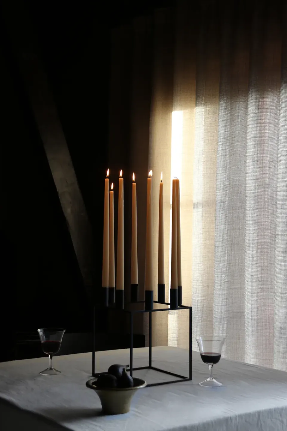 Hot Audo Copenhagen Candelabro Kubus 8, Negro