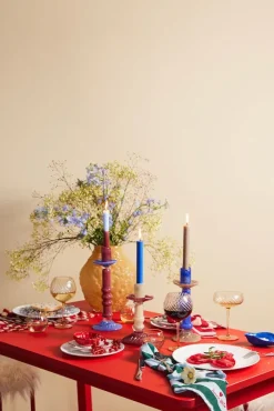 Discount Byon Candelabro Lara L 32 cm, Burdeos Rojo