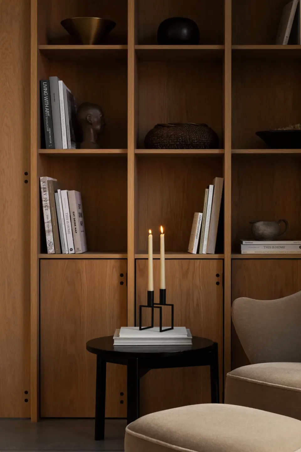 Hot Audo Copenhagen Candelabro Line, Negro