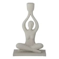 Bloomingville Candelabro Lucie 24 cm, Blanco