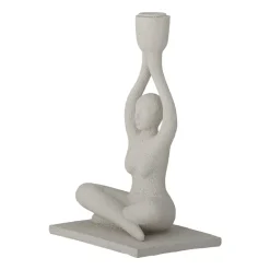 Bloomingville Candelabro Lucie 24 cm, Blanco