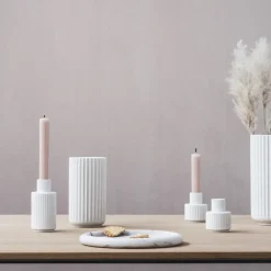 Hot Lyngby Porcelæn Candelabro Lyngby , 7 cm Blanco