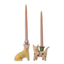 Sale Bloomingville Candelabro Mamie 2 piezas, gres Multi