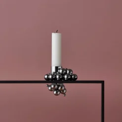Hot Gejst Candelabro Molekyl 1, Cromo Plateado